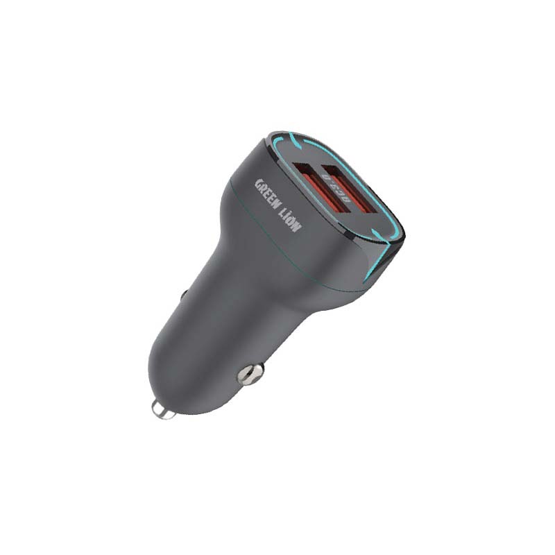 شارژر ماشینی فندکی گرین لاین 36وات دو پورت type A